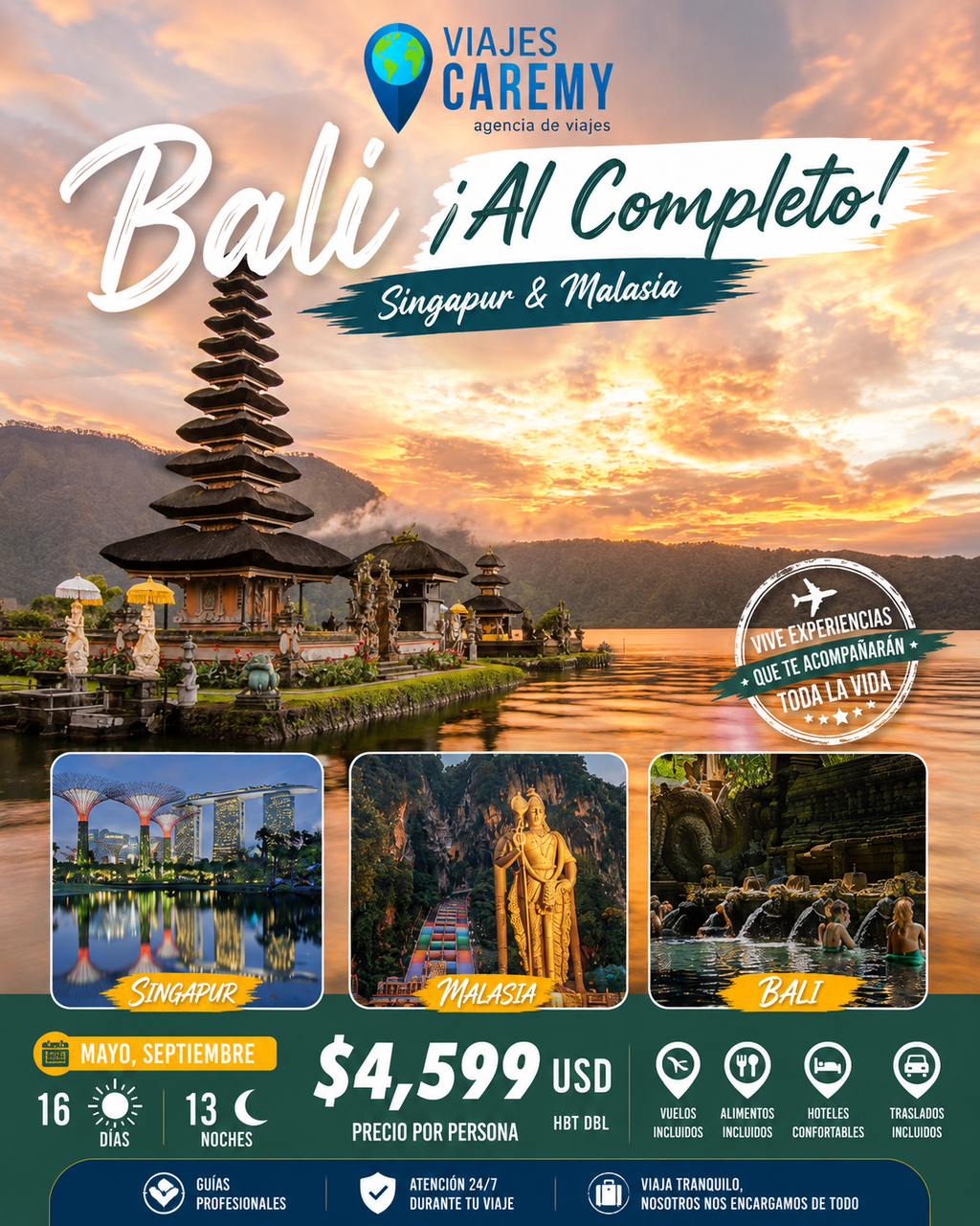 BALI, SINGAPUR Y MALASIA