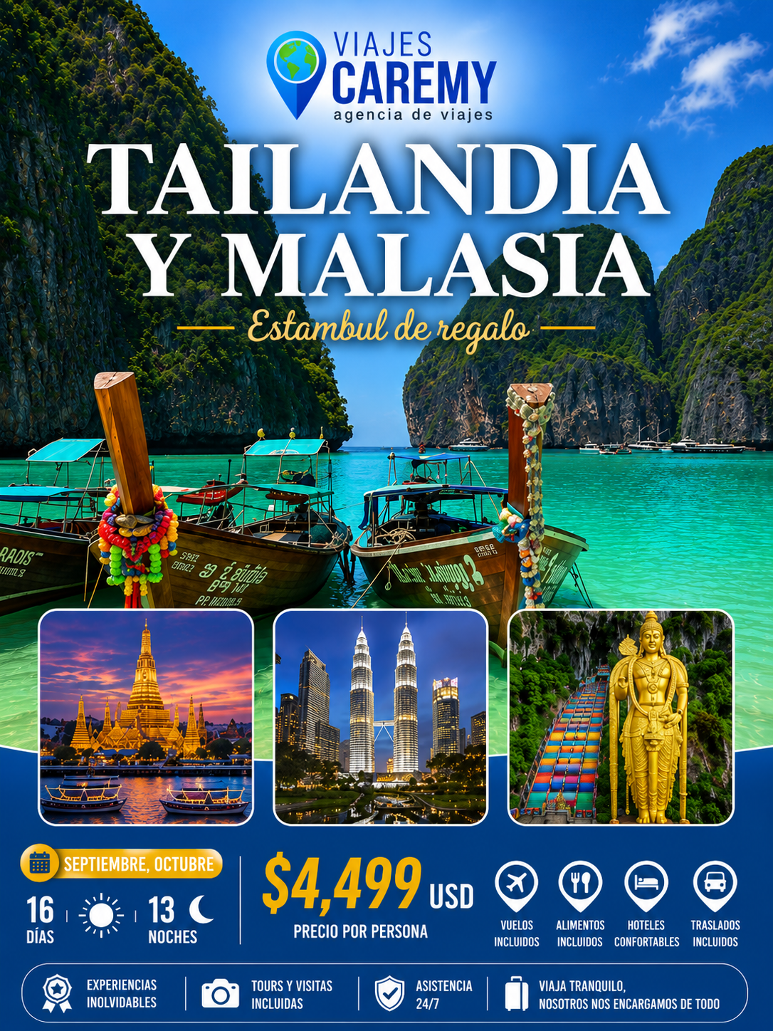TAILANDIA & MALASIA con Estambul de regalo