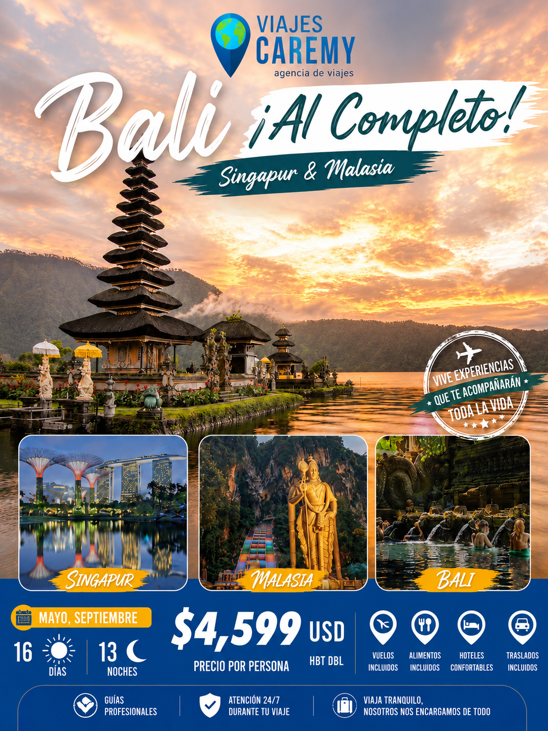 BALI, SINGAPUR Y MALASIA